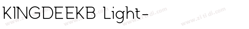 KINGDEEKB Light字体转换